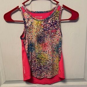 Skechers Pink Multicolor Speckled Tank Top